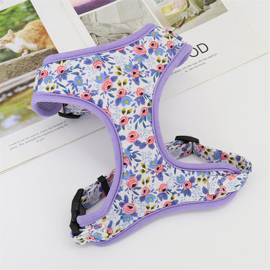 Purple Floral Harness