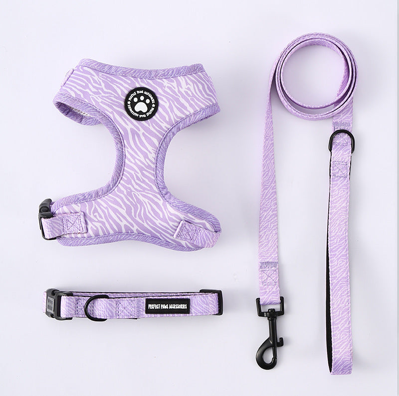 Mint Green Dog Harness Set – Adjustable No-Pull Harness with Matching Leash & Collar
