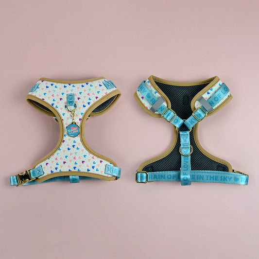 Elegant White Love Heart Harness
