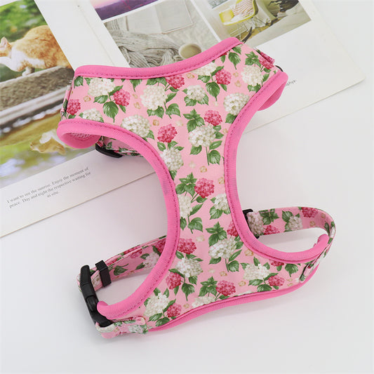 Pink Floral Harness