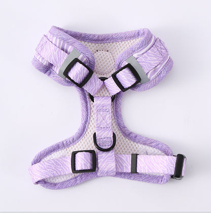 3-in-1 Dog Walking Set – Stylish Leopard Harness, Leash & Collar for Small and Medium Dogs