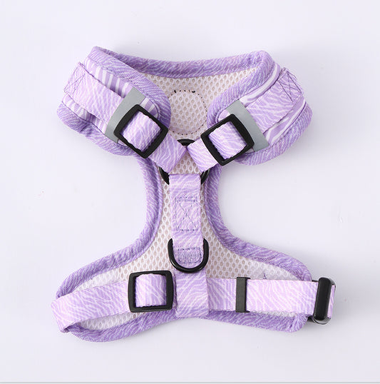 Mint Green Dog Harness Set – Adjustable No-Pull Harness with Matching Leash & Collar